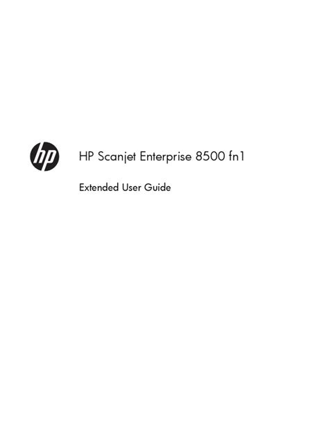 HP ScanJet Enterprise 8500 fn1 Driver: Installation and Setup Guide